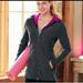 Athleta Jackets & Coats | Athleta Swara Long Fleece Jacket | Color: Black/Pink | Size: S