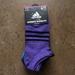 Adidas Accessories | Adidas Women’s Superlite Sz 5-10 No-Show 6 Pairs Colorful Styled Socks Nwt $20 | Color: Black/Purple | Size: Shoe Size 5-10