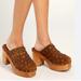 Free People Shoes | Free People Women’s Claudia Brown Suede Studded Clogs Shoes | Color: Brown | Size: 8