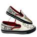 Converse Shoes | Converse Slip On Low Shoe Women Canvas White Red Black Custom A03769c-Wwrblblboy | Color: Red/White | Size: 9