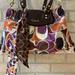 Coach Bags | Coach Ashley Signature C Scarf Print Convertible Carryall No. F1257-F20113 | Color: Black/Brown/Gold/Purple | Size: Os