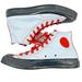 Converse Shoes | Converse All Star Chuck Taylor Gray Red Leather Mid Hi Tops M 10 W 12 | Color: Black/Gray/Red/White | Size: 10