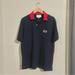 Gucci Shirts | Gucci | Men’s Logo Navy Collared Short Sleeve Shirt Size: Medium | Color: Blue | Size: M