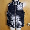 J. Crew Jackets & Coats | J Crew Down Puffer Vest | Color: Black/White | Size: M