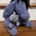 Disney Toys | Disney Store Classic Eeyore And Teddy Bear Plush 12 Inches With Detachable Tail | Color: Blue | Size: Osbb