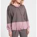 Athleta Tops | Athleta Hermosa Mock Neck Sweatshirt Women Size M Athleisure | Color: Gray/Pink | Size: M