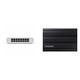 Ubiquiti UniFi Switch (USW-Lite-16-PoE) [16-Port Gigabit Ethernet, 8X PoE+, Wandmontage] & Samsung Portable SSD T7 Shield, 2 TB, USB 3.2 Gen.2, 1.050 MB/s Lesen