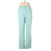 St. John Sport Dress Pants - High Rise: Teal Bottoms - Women's Size 8