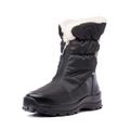 Nordan Stylish Winter Shoes Women Waterproof Boots Women Warm and Comfortable Winter Boots Women Lined, black 100 2, 9 UK