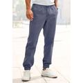Jogger Pants JOHN DEVIN "Jogg Pants", Herren, Gr. XXL (60/62), N-Gr, blau (graublau), Web, Obermaterial: 97% Baumwolle, 3% Elasthan, unifarben, casual, bequem lang, Hosen, aus elastischer Baumwoll-Qualität