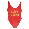 NeAfp Swimsuits for Women Heart Print One Piece Swimsuit Women Swimwear High Cut Low Back Bodysuit Bachelor Party Bathing Suit Swimming-red-squad-xxxl