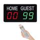 BUTXET 00-99, Portable Score Keeper for Games Basketball/Volleyball/Football/Badminton/Ping Pong, Electronic Digital Scoreboard with Remote Control