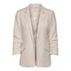 Kurzblazer ONLY "ONLCAROLINA-DIANA LIFE BLAZER CC TLR RP" Gr. 36 (S), grau (pumice stone) Damen Blazer