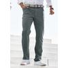 Stretch-Hose JOHN DEVIN "5-Pocket-Hose, regular-fit", Herren, Gr. 32, Länge 32, grün, Web, Obermaterial: 97% Baumwolle, 3% Elasthan, unifarben, casual, regular fit lang, Hosen, Chinohose aus elastischer Baumwoll-Qualität