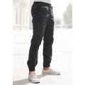 Jogger Pants JOHN DEVIN "Jogg Pants", Herren, Gr. XXL (60/62), N-Gr, schwarz, Web, Obermaterial: 97% Baumwolle, 3% Elasthan, unifarben, casual, bequem lang, Hosen, aus elastischer Baumwoll-Qualität