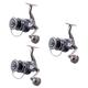 BESPORTBLE 3pcs Flame High Reel Metal Reel Fishing Reel Aluminum Inshore Reel Trolling Double Brake Reel Womens Suede Gloves Saltwater Reel Replacement Dip Net Bags Spiral Wheel