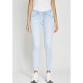 Skinny-fit-Jeans GANG "94LAYLA" Gr. 28, N-Gr, blau (ice blue) Damen Jeans Röhrenjeans