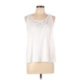 Eileen Fisher Tank Top White Halter Tops - Women's Size Large Petite