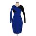 Milly Cocktail Dress - Sheath: Blue Color Block Dresses - Women's Size 2