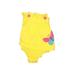 Carter's Short Sleeve Onesie: Yellow Polka Dots Bottoms - Size 6 Month