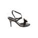 Philosophy di Alberta Ferretti Sandals: Strappy Stilleto Glamorous Brown Print Shoes - Women's Size 37.5 - Open Toe