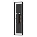 Hubbardton Forge Shadow Box Flush Mount Outdoor Wall Sconce Plastic in Black | Tall | Wayfair 302607-SKT-80-80-ZM0546