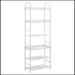 Hokku Designs Maguelonne 70.8" H x 24.8" W Etagere Bookcase Wood in Brown/White | 70.8 H x 24.8 W x 11.4 D in | Wayfair