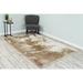 White 63 x 0.5 in Area Rug - Ebern Designs Adriahna Shag 5'3" x 7'3" Beige Area Rug Polypropylene | 63 W x 0.5 D in | Wayfair