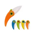 Couteau de cuisine pliant en céramique oiseau légumes éplucheur camping mini couteau de poche