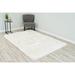 White 63 x 0.5 in Area Rug - Ebern Designs Adri Shag 5'3" x 7'3" Area Rug Polypropylene | 63 W x 0.5 D in | Wayfair