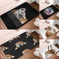 Tapis de sol absorbant non ald drôle bouledogue anglais chiens Doorvirus tapis d'entrée de