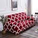 Red Barrel Studio® Box Cushion Loveseat Slipcover Polyester in Red/Blue | 40"" H x 73"" W x 90"" D | Wayfair D5686203A6A941CEB799DB674858CDB9