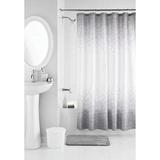 Hokku Designs Mahkenna Geometric Shower Curtain w/ Hooks Included Polyester in Blue/Gray | 72 W in | Wayfair 2A0025DAD5F64E1789F862A3D77970BB