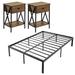 Wade Logan® Berardina 3 Piece Bedroom Set Metal in Brown | Full/Double | Wayfair B4B9364847E9495B9BDA5BDBE1F1DF54