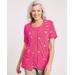 Blair Women's Two-for-One Top - Pink - 3XL - Womens