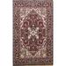 Geometric Heriz Oriental Traditional Area Rug Handmade Wool Carpet - 4'1" x 6'2"