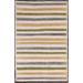 Wool Gabbeh Kashkoli Contemporary Striped Area Rug Hand-knotted Carpet - 5'0" x 8'0"