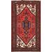 Traditional Persian Hamedan Geometric Area Rug Wool Hand-knotted - 3'1" x 4'8"