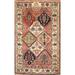 Vegetable Dye Bakhtiari Persian Area Rug Hand-knotted Wool Carpet - 3'7" x 4'10"