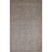 Distressed Muted Tabriz Persian Rug Handmade Vintage Wool Carpet - 6'5" x 9'3"