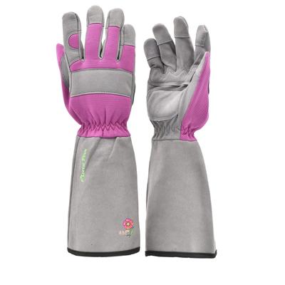 G & F Products Women's Long Sleeve Rose Gardening Gloves, Medium, 1 Pair - Medium