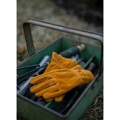 JustForKids Kids Genuine Leather Work Gloves, 1 Pair