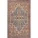 Geometric Hamedan Persian Vintage Accent Rug Hand-Knotted Wool Carpet - 2'5" x 4'2"