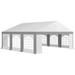 Outsunny 20' x 20' Heavy Duty Party Tent & Carport with Removable Sidewalls and Double Doors, Large Canopy Tent