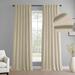 Exclusive Fabrics Simply Velvet Room Darkening Curtains 2 Panels Set - Velvet Window Curtains for Living Room & Bedroom