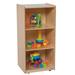 Wood Designs 3 Shelf Mobile Mini Bookcase, Durable Birch Wood Kids Bookshelf with Locking Catser for Storage Books, Toys - 38"