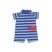 Carter's Short Sleeve Outfit: Blue Stripes Bottoms - Size 3 Month