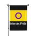 Intersex Pride Flag Garden Flag Polyester Flags 12.5 x 18 Inches Party Wedding Festival Birthday Home Decoration Patriotic Sports Events Parades