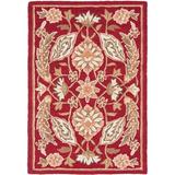 Easy Care Collection 2 X 3 Red EZC454A Hand-Hooked Traditional Oriental Accent Rug