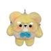 Waroomhouse Plush Pendant Soft Plush Backpack Accessory Cartoon Bear Plush Pendant with Hanging Chain Lovely Egg Boy Plushie Ornament Soft Cotton Stuffed Bear